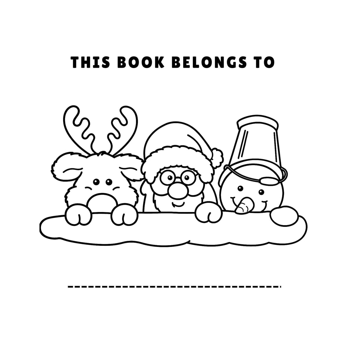 Halloween Fall Gift Cozy Christmas coloring Book Spiral Bound Hard Cover