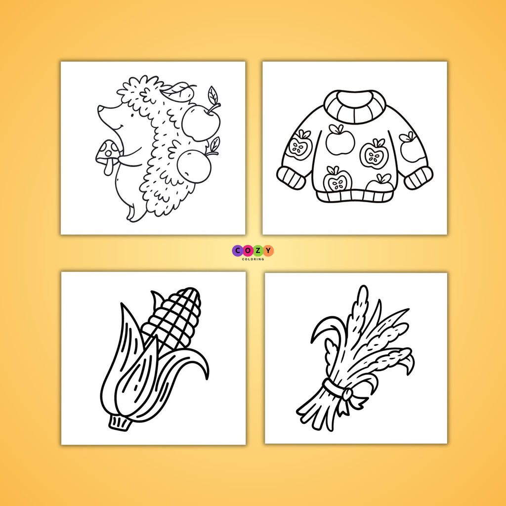 hHalloween Fall Gift  Fall Vibes: Bold and Easy Coloring Book for Adults, Teens, and Seniors with Simple and Relaxing Autumn Designs (Bold and Easy Coloring Books)