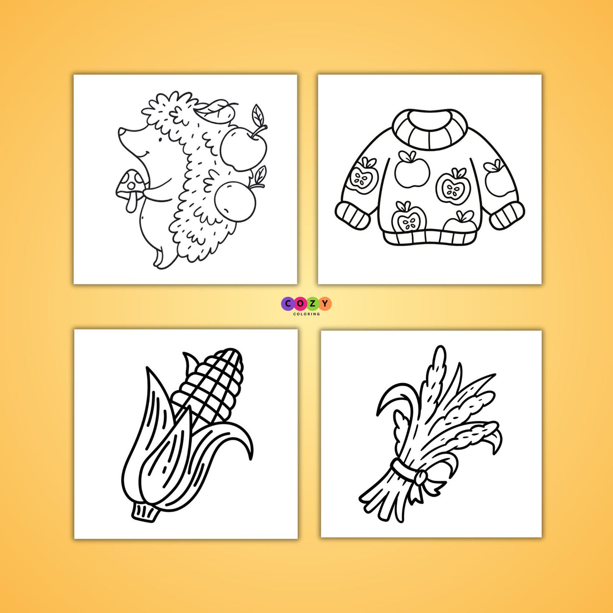 hHalloween Fall Gift  Fall Vibes: Bold and Easy Coloring Book for Adults, Teens, and Seniors with Simple and Relaxing Autumn Designs (Bold and Easy Coloring Books)