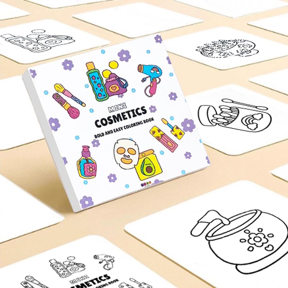 Halloween Fall  Gift 5-Piece Mini Coloring Book Bundle for Stress Relief with Protective Sheet